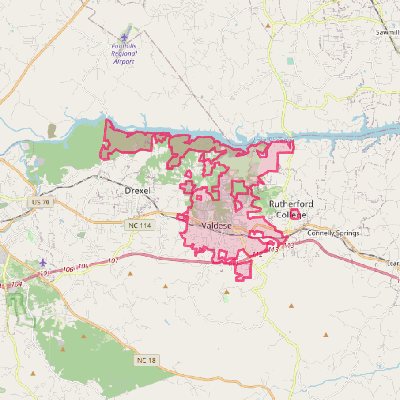 Map of Valdese