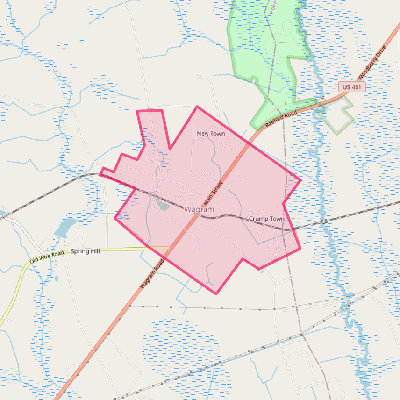 Map of Wagram