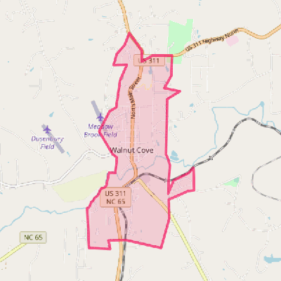 Map of Walnut Cove