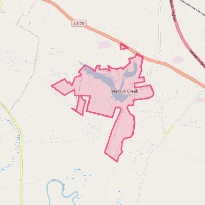 Map of Walnut Creek