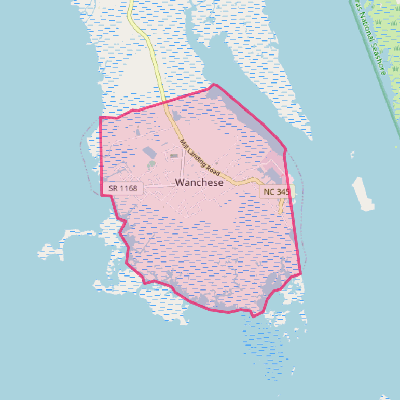 Map of Wanchese