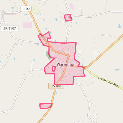 Map of Warrenton
