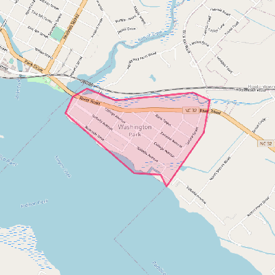 Map of Washington Park