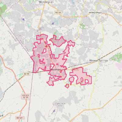 Map of Waxhaw