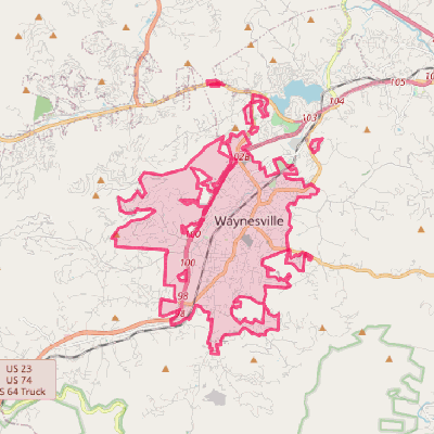 Map of Waynesville