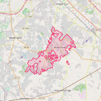 Map of Wesley Chapel