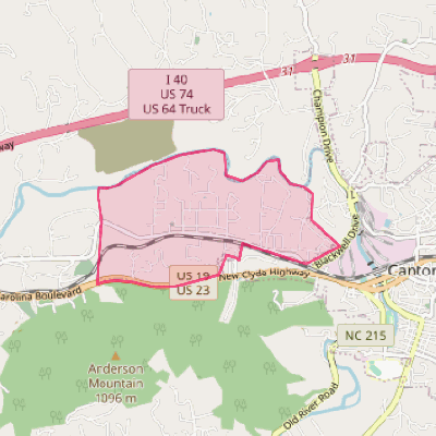 Map of West Canton