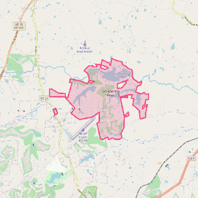 Map of Whispering Pines