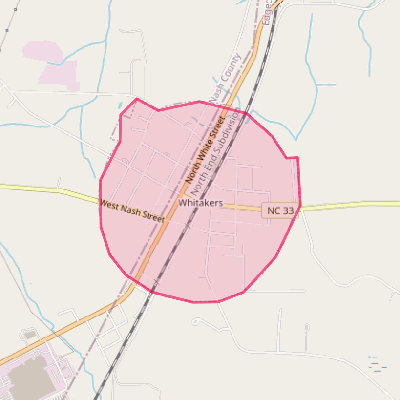 Map of Whitakers