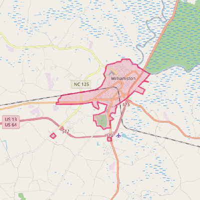 Map of Williamston