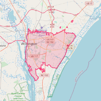 Map of Wilmington