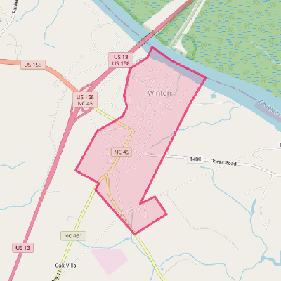 Map of Winton