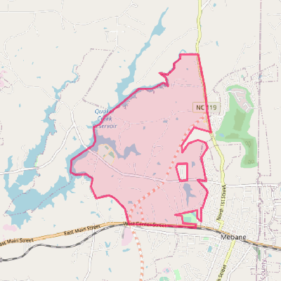 Map of Woodlawn