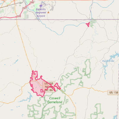 Map of Yanceyville