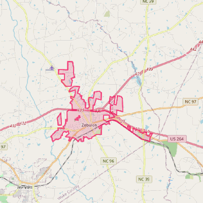 Map of Zebulon