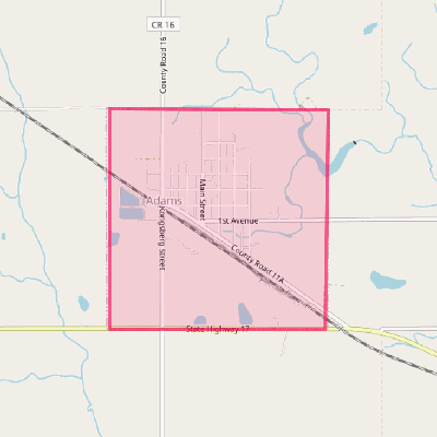 Map of Adams