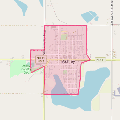 Map of Ashley