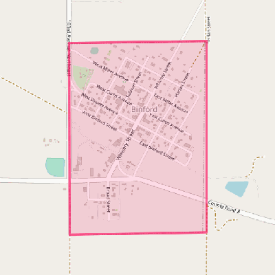 Map of Binford