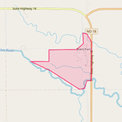 Map of Blanchard