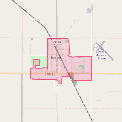 Map of Bottineau