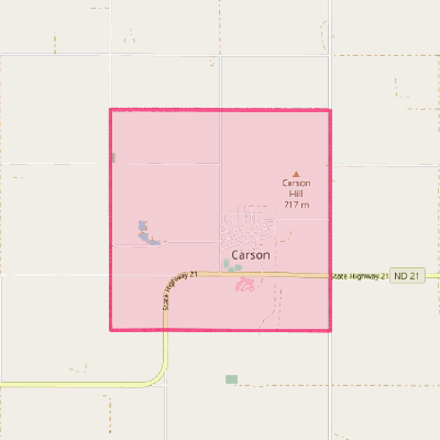 Map of Carson