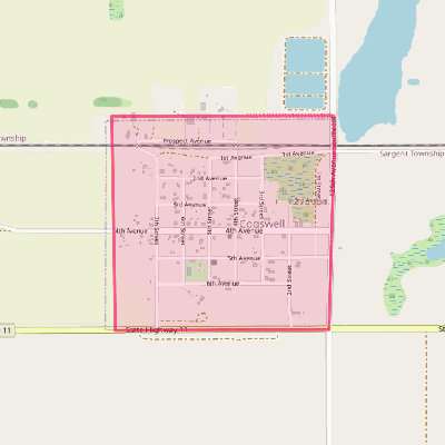 Map of Cogswell