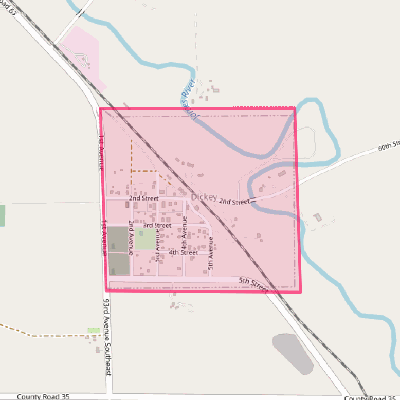 Map of Dickey