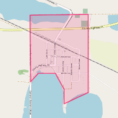 Map of Douglas