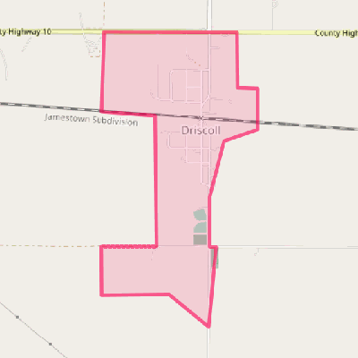 Map of Driscoll