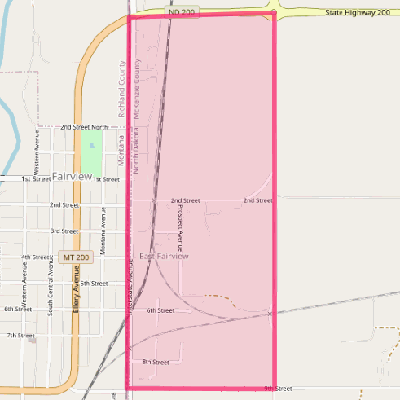 Map of East Fairview