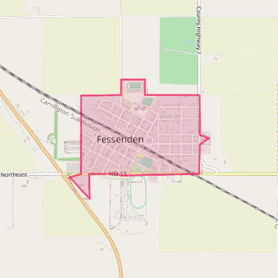 Map of Fessenden