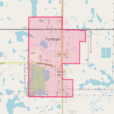 Map of Forman