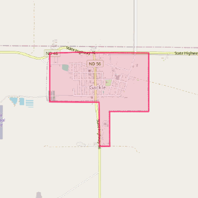 Map of Gackle