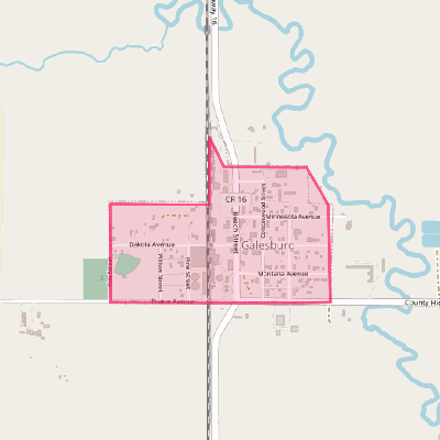 Map of Galesburg