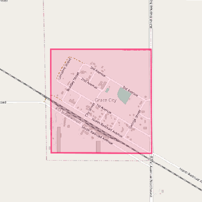 Map of Grace City