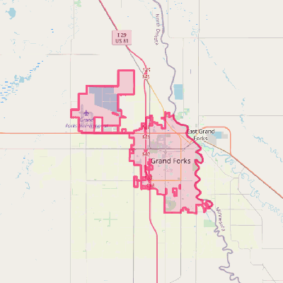 Map of Grand Forks