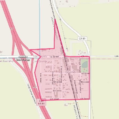 Map of Grandin