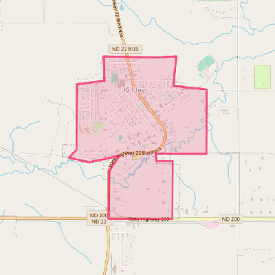 Map of Killdeer