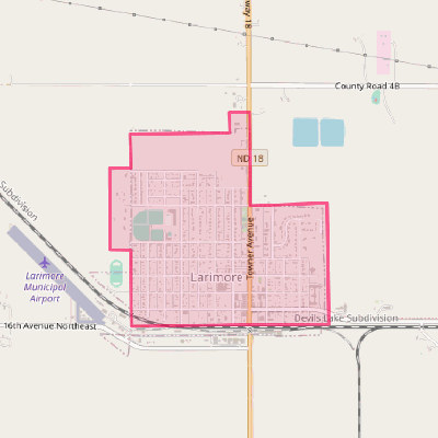 Map of Larimore