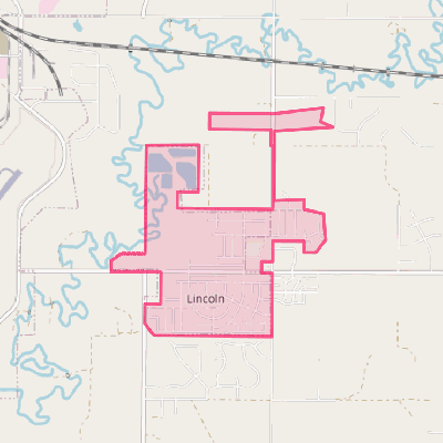 Map of Lincoln