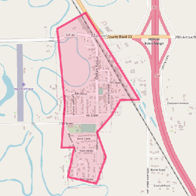 Map of Manvel