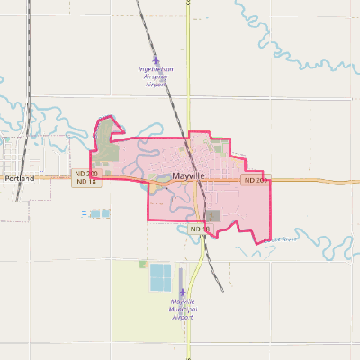 Map of Mayville