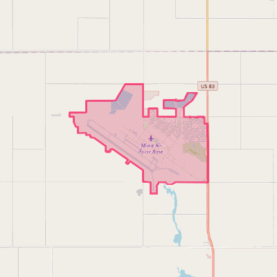 Map of Minot AFB