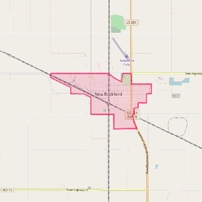 Map of New Rockford