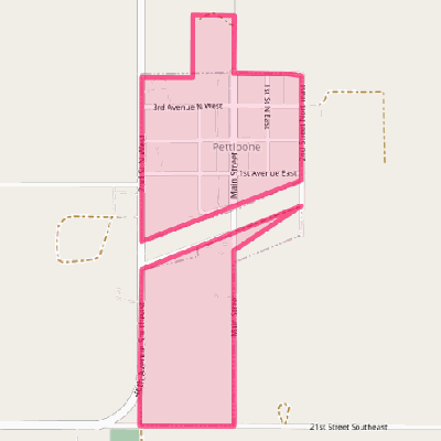 Map of Pettibone