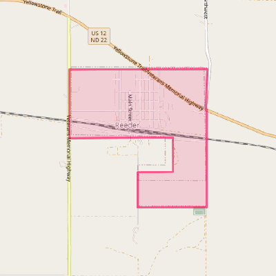 Map of Reeder