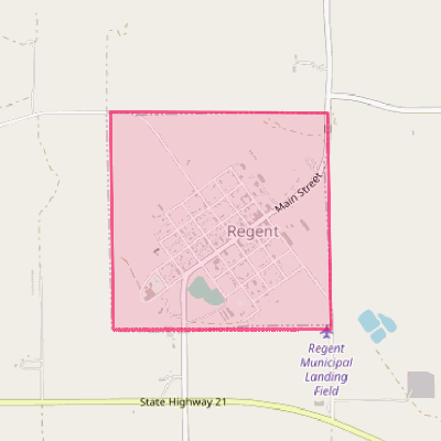 Map of Regent