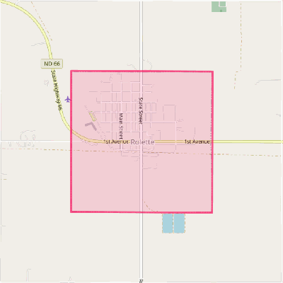 Map of Rolette