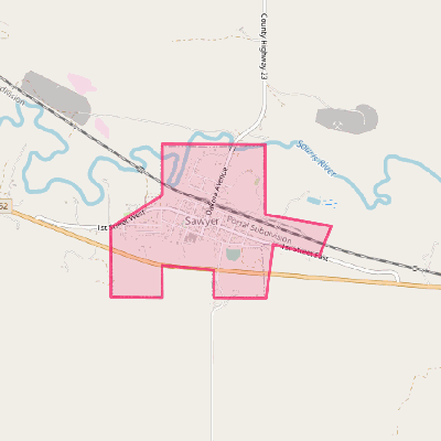 Map of Sawyer