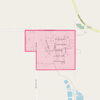 Map of Selfridge